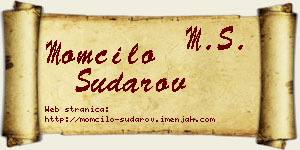 Momčilo Sudarov vizit kartica